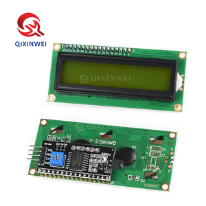 LCD1602 + I2C LCD 1602A 1602 modulo 16x2 schermo giallo blu PCF8574 IIC/I2C LCD1602 piastra adattatore per UNOR3 MEGA2560 - Product Image 3