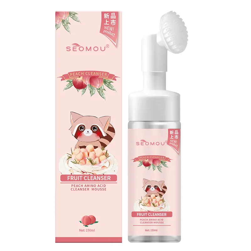 SEOMOU Cleansing Foam Exfoliating Cleansing Mousse Pore moisturizing Cleansing mousse brush