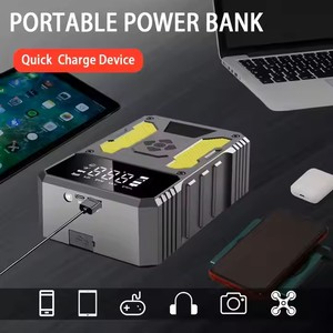 Taşınabilir şarj ve şişirme makinesi <span class=keywords><strong>araba</strong></span> yedek acil başlangıç güç kaynağı ile LED aydınlatma güç bankası - Product Image 4