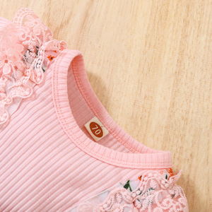 Wei Ying服-ベビー服-女の子服-レーススカートヘッドドレス2セットのベビークローラー