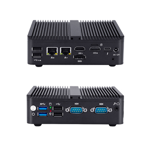 Nano Boxコンピュータ用インテルプロセッサN100 2x Lan 2x Com RS232 RS485トリプル4KディスプレイUSB-CファンレスミニPC - Product Image 1