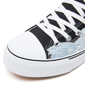 Bán buôn cao cần cẩu hàng đầu Thêu Giày vải cho phụ nữ người đàn ông ren lên giày thời trang ở mức giá thấp - Product Image 2