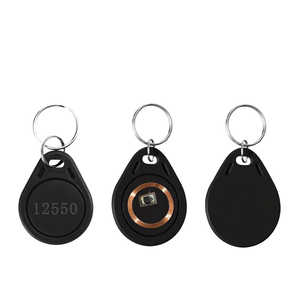 Etichette chiave RFID Pre-programmate TK4100/EM4100 ABS sistema di controllo accessi carte portachiavi per blocco di sicurezza