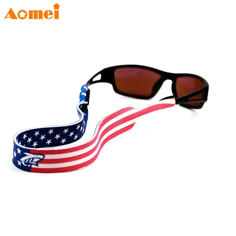 AOMEI Wholesa Fashion High Quality Günstige Custom Size Druck Neopren Blank Sport Sonnenbrille Riemen Cord String Brillen Seile