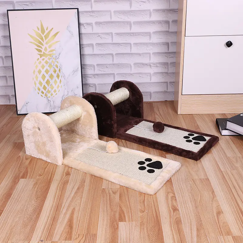Modern Home Life Kitty Wooden Furniture Artificial Grass Mattress Sisal Post Cat Scratcher