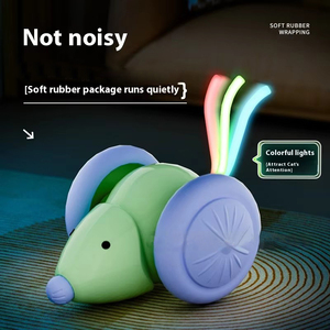 Sınır ötesi elektrikli kedi oyuncak kendinden Hi çalışan araba fare plastik kutu oyuncak kediler ve köpekler için balık uygulama - Product Image 4