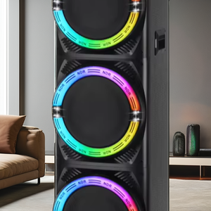 NDR3270 Professional Audio <strong>Speaker</strong> 12inch*3 Stereo Sound with Double Wireless Microphone Battery Powered for <strong>Computer</strong> <strong>Use</strong> - Product Image 3