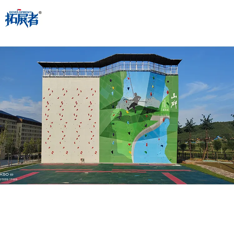 Pannelli modulari economici dell'attrezzatura della parete di arrampicata su roccia del parco di divertimenti facile installazione produttori della parete di arrampicata