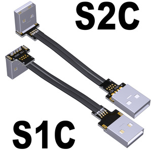 ADT-Link USB2.0สายไฟแบนสั้นบางเฉียบเส้นข้อมูลแหล่งจ่ายไฟกระแสสูงตัวผู้เป็นสองเท่าสำหรับอุปกรณ์อิเล็กทรอนิกส์สำหรับผู้บริโภค - Product Image 6