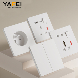 1组1路开关USB充电4A 13A通用电源插座3针电源插座壁式插座，带2个usb端口 - Product Image 5