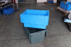 Customization Plastic <strong>Crate</strong> Wholesale Moving Box Attached Lid Container <strong>Stacking</strong> and <strong>Nesting</strong> <strong>Crates</strong> Manufactures - Product Image 6