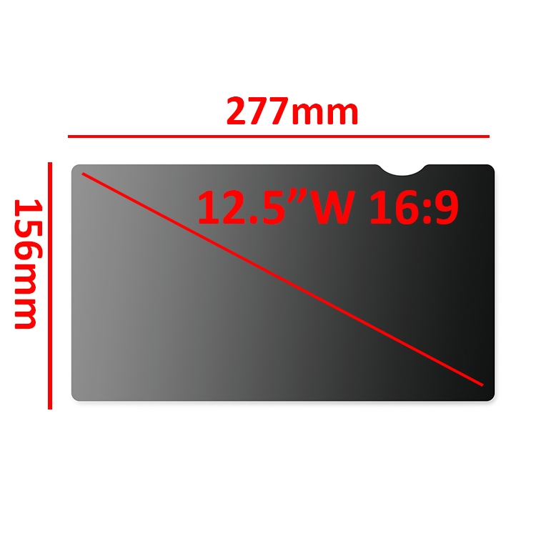12.5 "16:9 -- 277*156mm