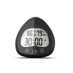 Beliebte Timer Wanduhr Badezimmer Countdown Countup Temperatur Luft feuchtigkeit Großes Display Dusch timer Wasserdicht - Product Image 1