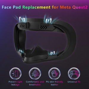Compatible Oculus/Meta for <strong>Quests</strong> 2 Face Pad &amp; Cover Cushion Game Accessory Replacement for Enhanced Comfort &amp; Visibility - Product Image 5