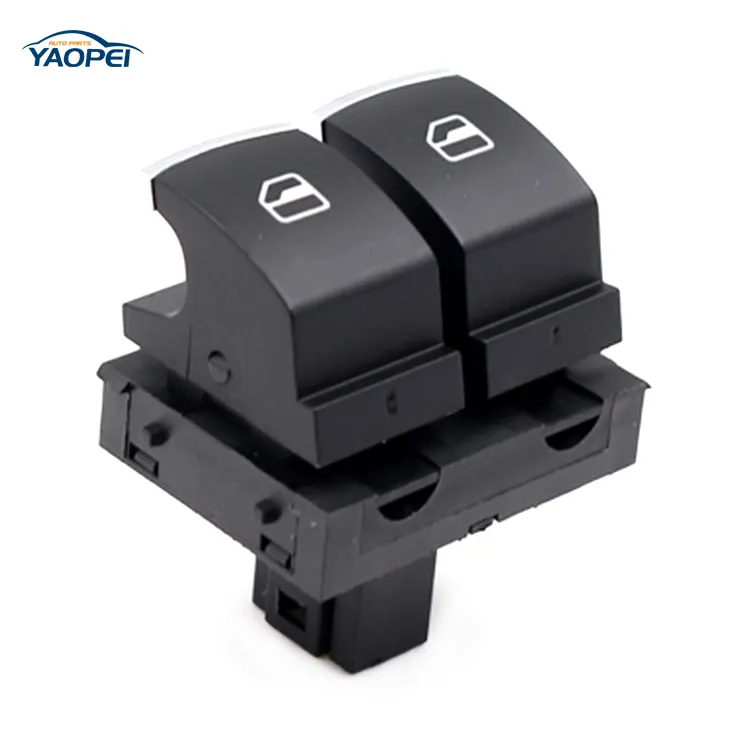 Interruptores de ventanilla cromados para faros delanteros, para VW Eos Golf R32 GTI MK 5 6 V VI 5ND959565A 5ND959855 5K3959857