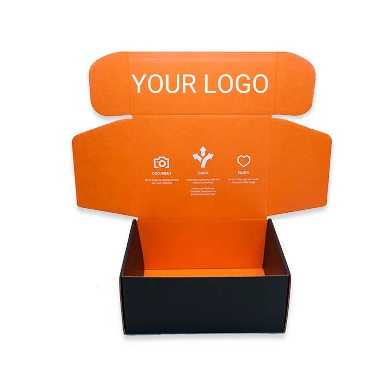 Cajas de embalaje personalizadas, embalaje corrugado, ecológico, color blanco, con logotipo, venta al por mayor