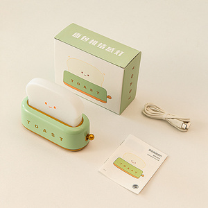 Weihnachts geschenk Brot maschine <span class=keywords><strong>Emotion</strong></span> Lampe Kippschalter Timing Schlafzimmer Kinder Schreibtisch Toast Nachtlicht