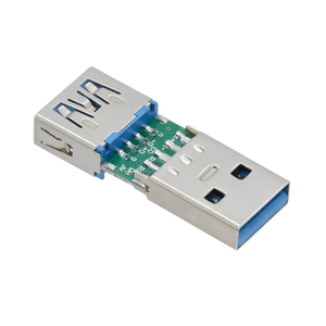 Usb 3.0母对公适配器通孔9针2合1 Usb A插头到具有印刷电路板长度34.0毫米的插座连接器转换器 - Product Image 2