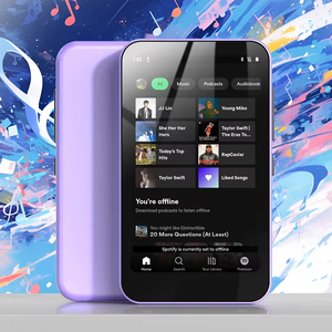 เครื่องเล่นเพลง MP3หน้าจอสัมผัสขนาด16GB, หน่วยความจำขนาดใหญ่4นิ้วลำโพงสเตอริโอวิทยุเอฟเอ็มสเตอริโอในตัว spotif/tidal/google Chrome FLAC APE WAV - Product Image 1