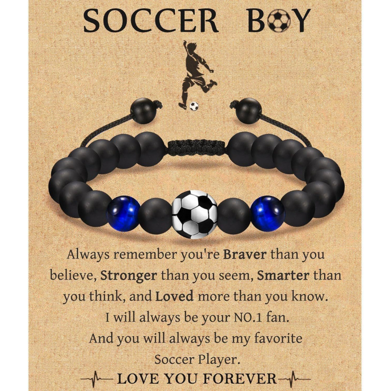 Tarjeta de fútbol bilateral ojos de tigre azul 1