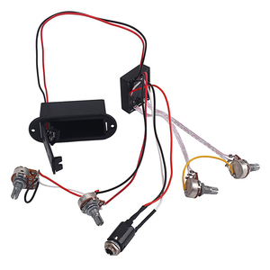 Équilibreur de route à 2 bandes avec sortie, réceptacle de basses, préamplificateur actif EQ, Circuit, ramassage de guitare