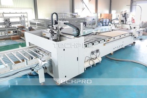 Automatische Kennzeichnung und CNC-Seiten bohr möbel Produktlinie Holz-CNC-Versch achtel ungs maschine mit automatischen Lade-Entlade funktionen - Product Image 5