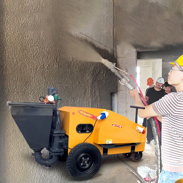 Revestimento pulverização Máquina rebocar pulverização cimento para parede