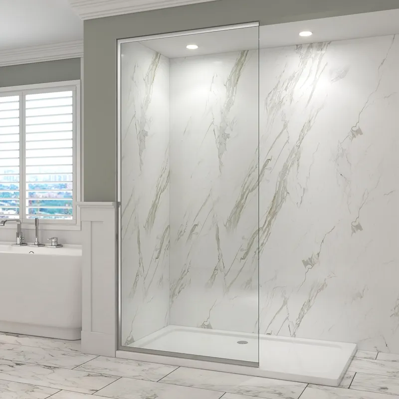 Puerta de baño personalizada, marco de aleación de aluminio, alta calidad, para ducha de vidrio