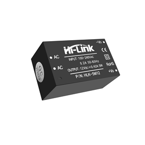 HLK-5M12交流直流转换器降压模块110v 120v 150v 220v 230v 240v ac至12v dc变压器电压调节器电源