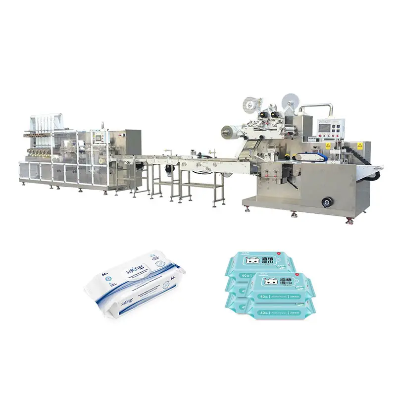 Fully Automatic Manufacturer Wet Wipes Production Line Making Machine Wet Wipe For Baby With Packing And Printing Machine