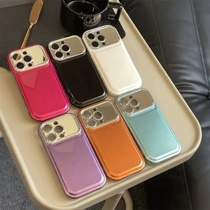 เคสโทรศัพท์แฟชันติดหน้าต่างขนาดใหญ่ไล่ระดับสีทึบเรียบง่ายระดับสีล้วนสำหรับ iPhone 14 PRO MAX 13 Pro 12เคสสำหรับ Apple 15 - Product Image 6