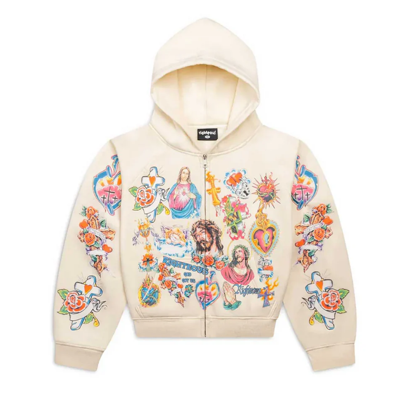 Zip court crème Risen King