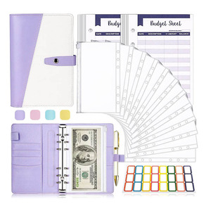 ถุงมาการูนมีซิปรูด A6,หนังสือคู่มือเงินสดเครื่องผูกย่อยสมุดใส่คู่สี - Product Image 2