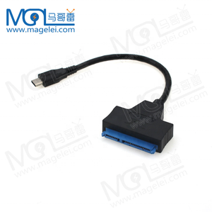 สายอะแดปเตอร์แปลง USB เป็น Sata,สายแปลง20ซม. USB3.1 Type-C เป็น Sata 7 + 15Pin 10Gbps สำหรับ HDD และ SDD Type C ขนาด2.5นิ้ว