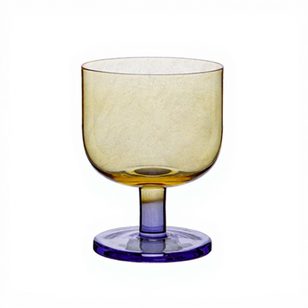 Verre à pied bas citron Brown Ice (fond épais) --300ml