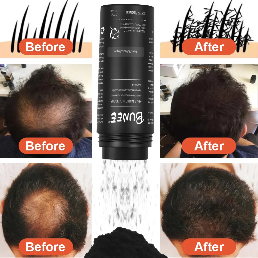 27.5g sợi tóc dày Keratin bột hói điều trị rụng tóc sợi tóc xây dựng sợi nhỏ moq biểu tượng tùy chỉnh