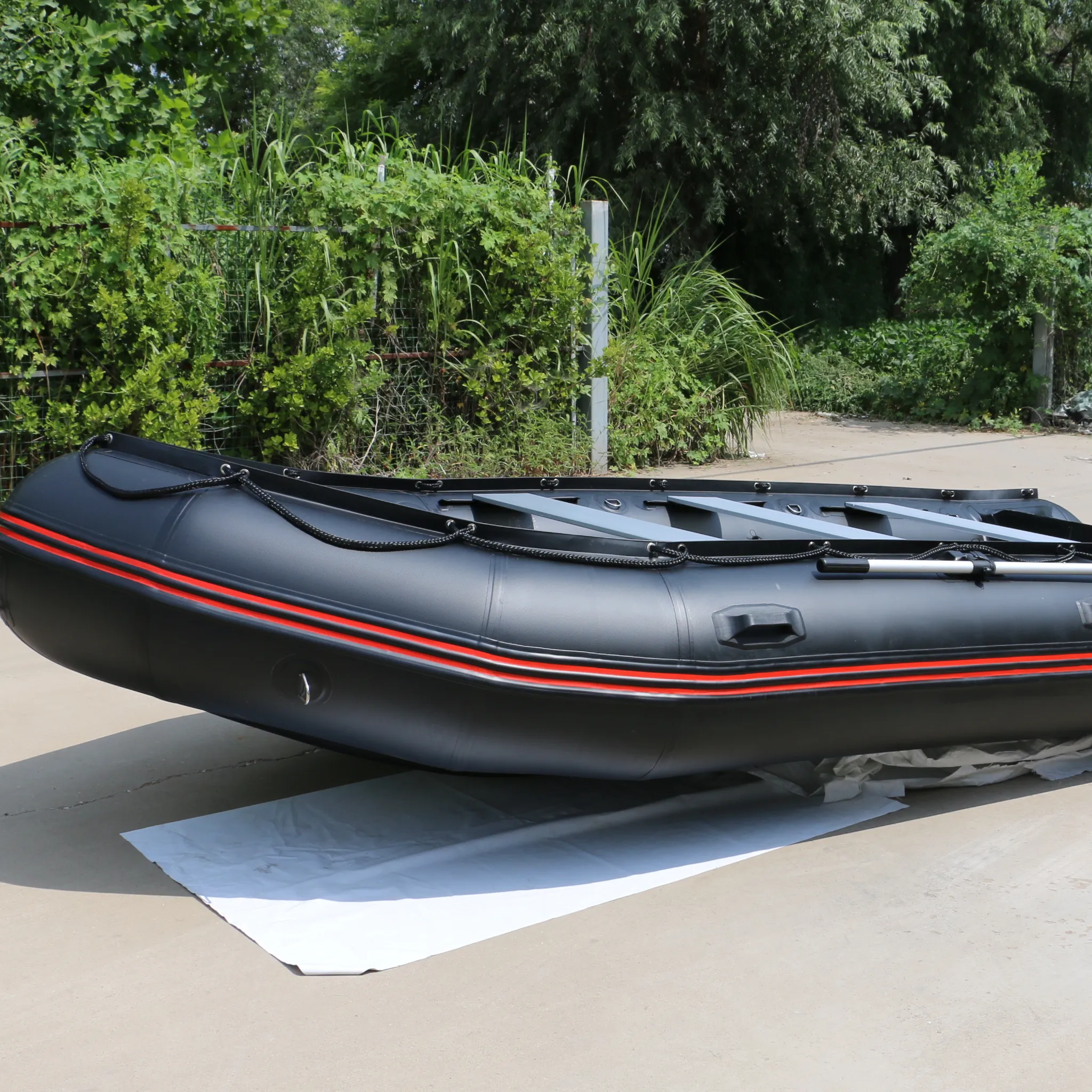 10 ft Inflatable Boat Inflatable Pontoon Dinghy Raft Tender Boat