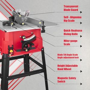 10 inç 5000 RPM hassas masa testere çok fonksiyonlu ahşap kesme makinesi masa testere ağaç İşleme için - Product Image 2