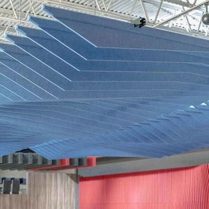 Mật độ cao không độc hại 100% polyester tái chế vật liệu bảng điều khiển âm thanh 3.pet cảm thấy âm thanh hấp thụ Trần Bảng âm thanh - Product Image 6