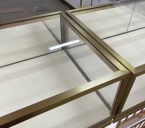 豪华商店手表展示柜定制高端珠宝展示柜木质彩绘玻璃展示柜带标志 - Product Image 3
