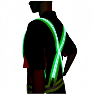 LED Safety Vest With Combination of <strong>Dual</strong> Fibers and High-brightness Leds, Significantly Enhancing Night Visibility - Product Image 2