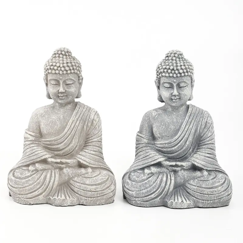 Estatua de resina personalizada artesanía decoración del hogar al aire libre estatua de Buda para la venta