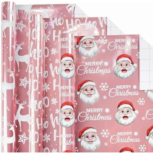 Renne du Père Noël rose
