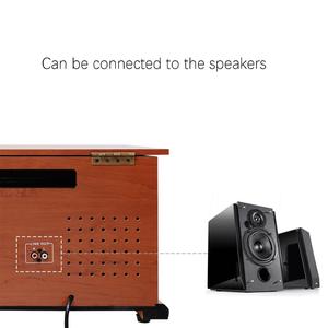 Multi plataforma reproductor y reproductor de vinilo con reproductor de CD/USB/SD registro/entrada AUX/Radio/cassette