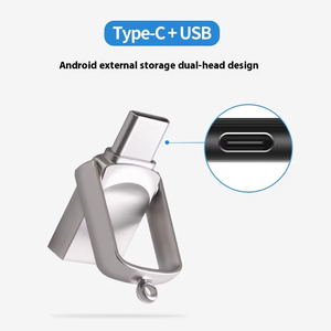 デュアルポートUSB 3.0フラッシュドライブタイプC U-Disk 16G 32G 64G 128G容量の金属U-Diskデータ転送用USB OTG互換 - Product Image 4