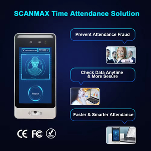 Scanmax Reconocimiento facial basado en IA Acceso inteligente al edificio de oficinas con detección facial en tiempo real y medición de temperatura