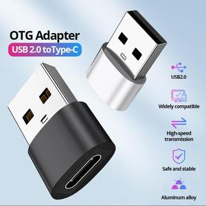 USB C母到USB公适配器2.0 3.0类型电源充电器电缆连接器