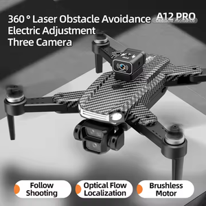 A12 PRO带4k高清双摄像头避障迷你无人机带遥控器摄像头 - Product Image 4