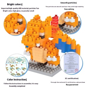 Le Baiyu Children's Pok&eacute;mon Miniature Building Blocks 8044-8063 Assembled Plastic Diamond Small Particle Puzzle Model <strong>Toy</strong> - Product Image 6