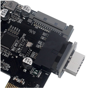 20ピンから19ピンへのコンバーターUSB3.0内部ヘッダーからUSB3.1/3.2タイプCフロントタイプEアダプター (PCマザーボードコネクタライザー用)